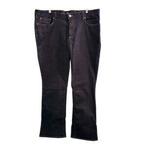 Eddie Bauer Women’s Slightly Curvy Bootcut Dark Blue Wash Jeans